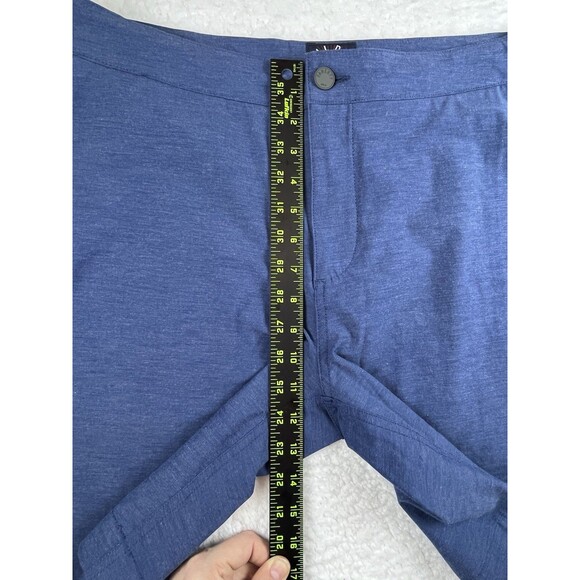 Fahrety Shorts Mens 34 Blue All Day Chino 9" Flat Front Drawstring Quick Dry - Picture 13 of 14